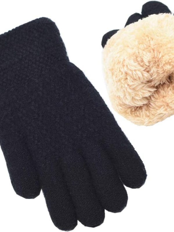 Kids Knitted Winter Gloves