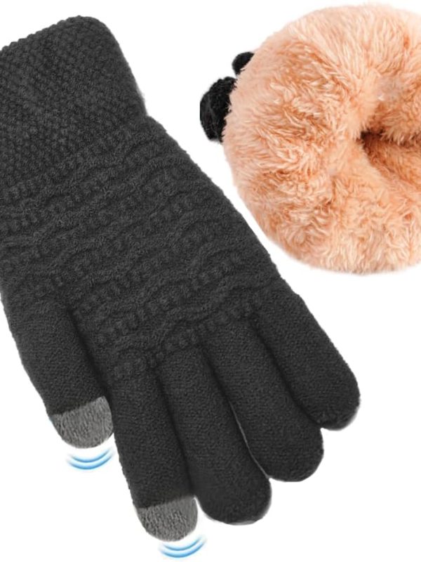 Touch Sensitive Wool Lined Gloves