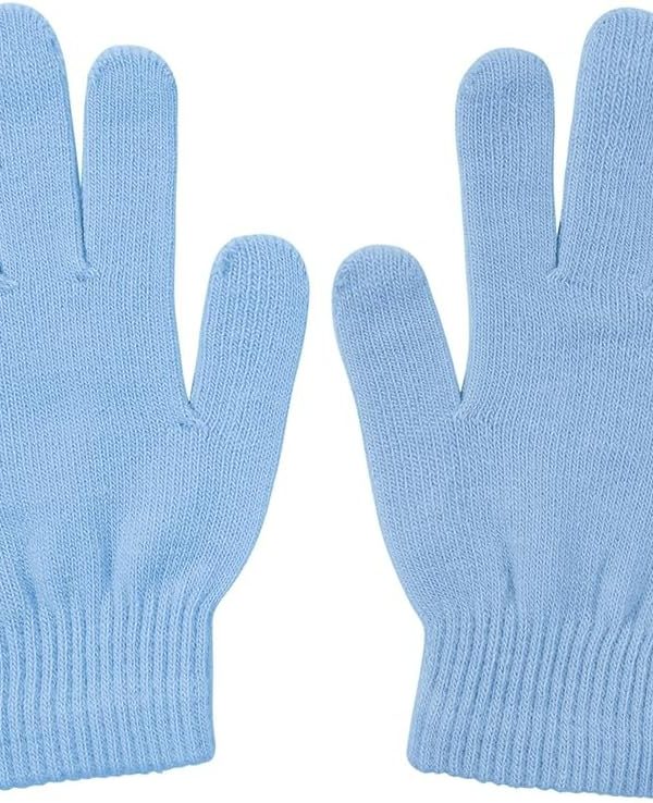Full Finger Knit Gloves with Elastic Cuff