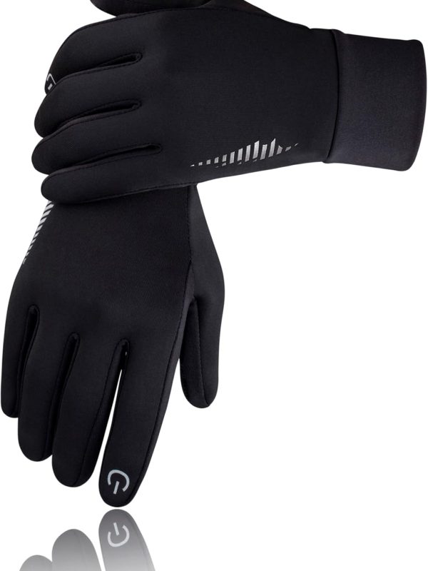 Touchscreen Winter Gloves with Silicone Grip and Windproof Design