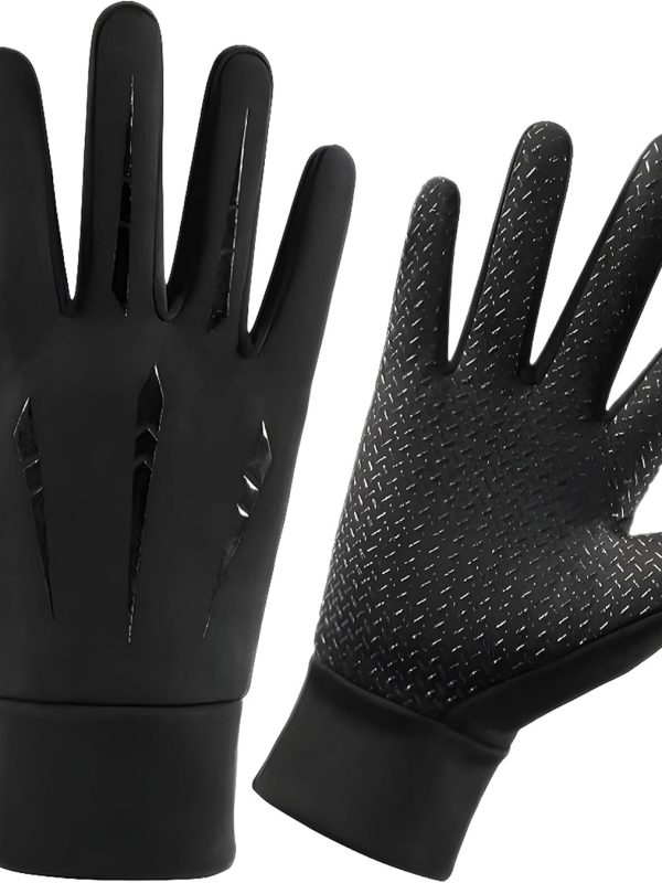Windproof Lightweight Thermal Touchscreen Gloves with Silicone Grip