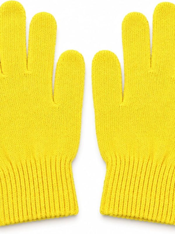Windproof Knit Gloves with Silicone Grip