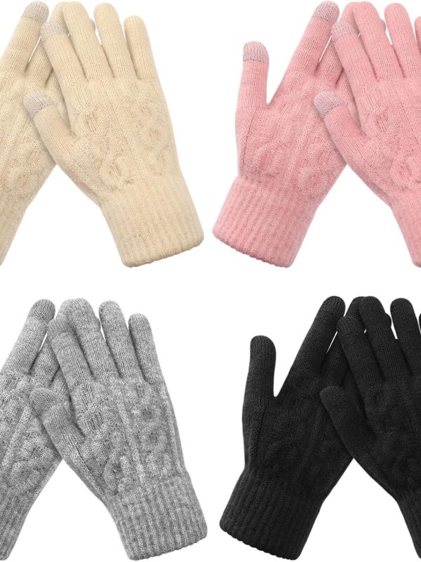 Womens Touchscreen Gloves with Conductive Fingertips