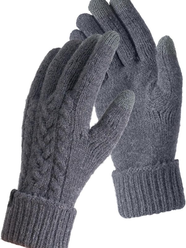 Thickened Fleece Lined Gloves with Touchscreen