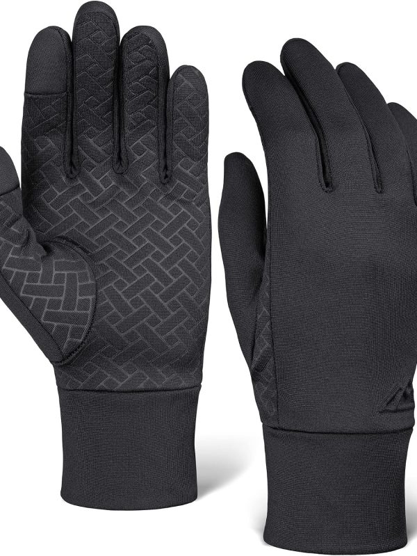 Windproof Lightweight Thermal Gloves with One Touch Touchscreen